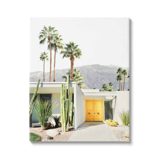 Stupell Industries Palm Springs House Photography Canvas Wall Art